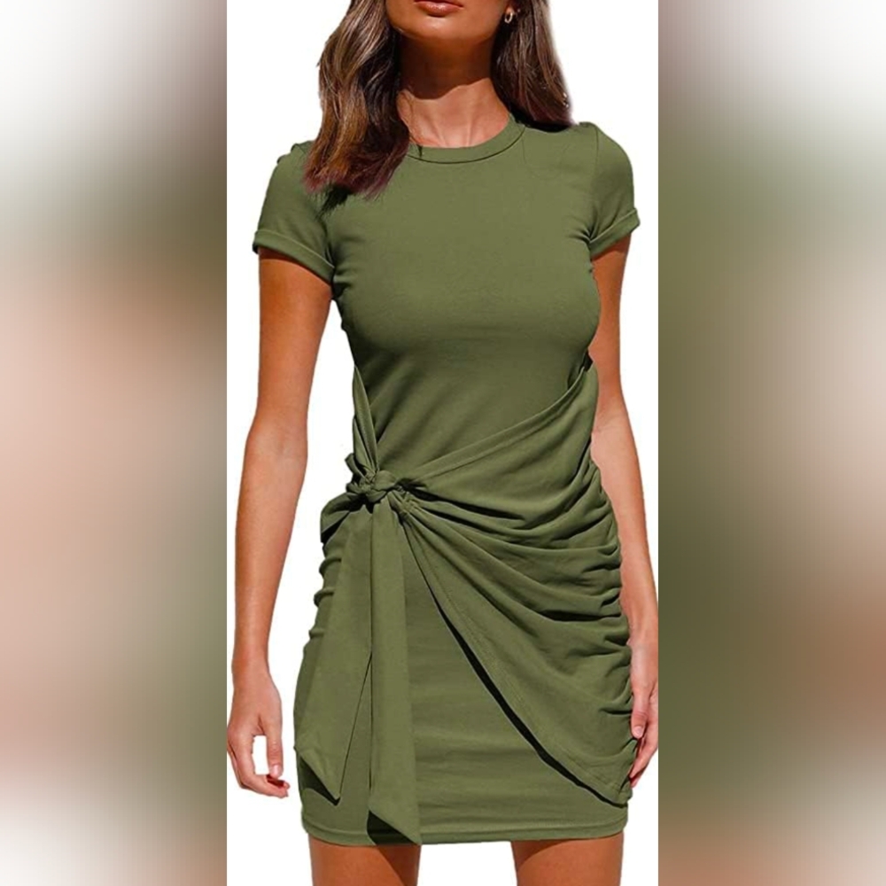 SOLD --- Wilfred Free Blaze T-Shirt Wrap Dress